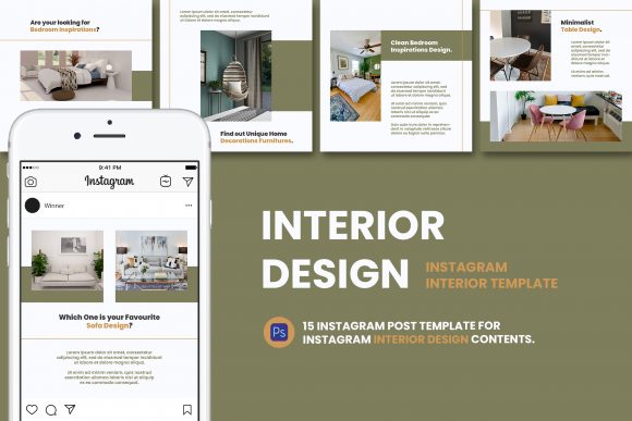 Download Interior Design Instagram Post Template - Template Collection
