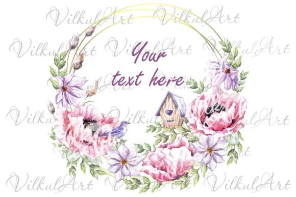 Download Watercolor Wreath Flower Png Sublimate - Png Collection
