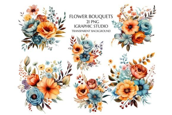 Download Watercolor Flower Clipart, Bouquet Png - Png Collection