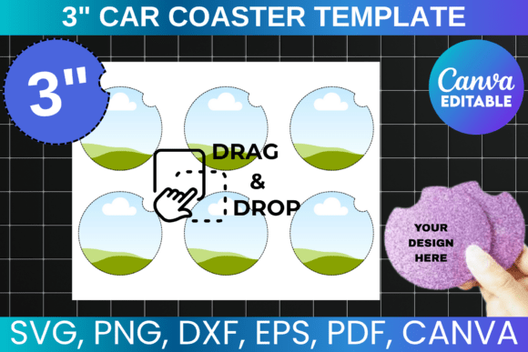Download 3 Inch Car Coaster Template - Template Collection