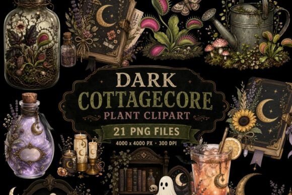 Download Dark Cottagecore Plant Clipart | 21 PNG - Png Collection