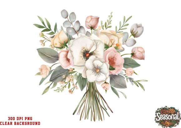 Download Watercolor Wedding Flower Bouquet PNG - Png Collection