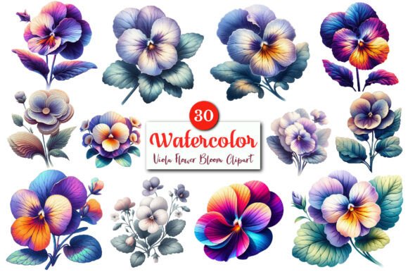 Download Viola Flower Bloom PNG Clipart Bundle. - Png Collection