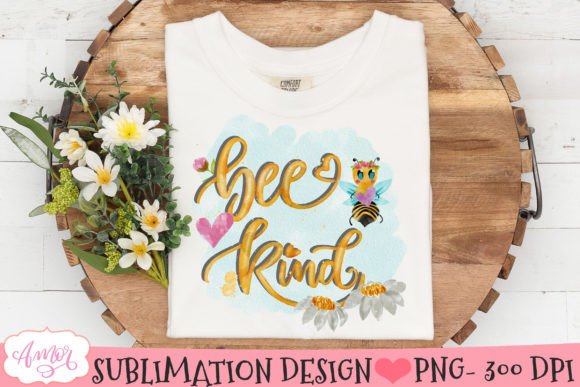 Download Bee Kind Cute Sublimation Design PNG - Png Collection