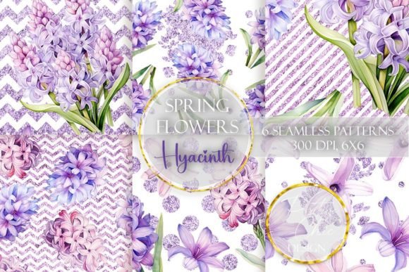 Download Hyacinth Glitter Paper Pack Seamless PNG - Png Collection