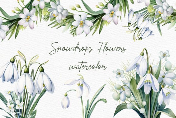 Download Snow Drops Clipart Spring Flowers PNG - Png Collection