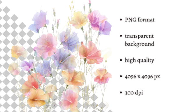 Download Watercolor Spring Flowers PNG Clipart - Png Collection