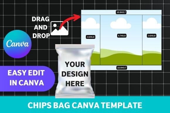 Download Chips Bag Canva Template - Premium Resources