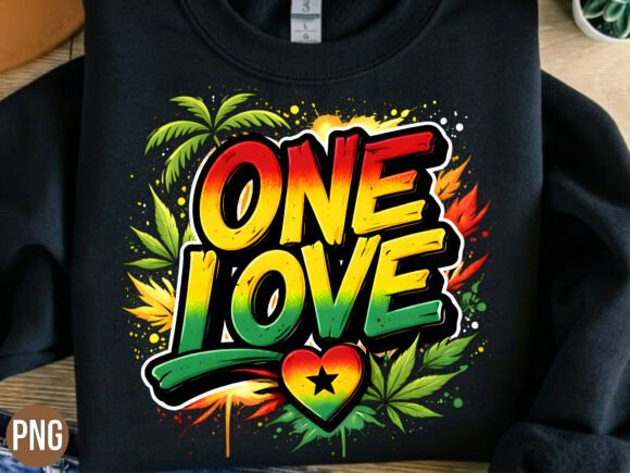 Download One Love Reggae Heart Weed Leaf PNG - Png Collection