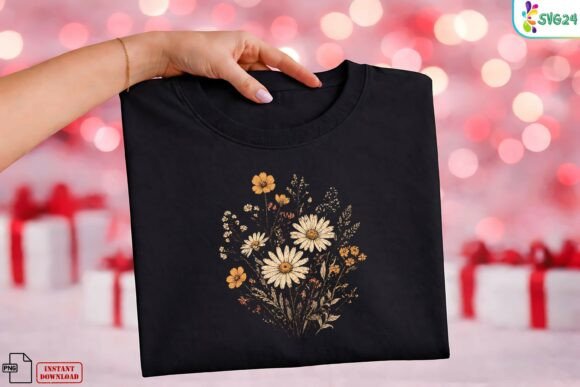 Download Vintage Daisy Wildflower Bouquet PNG - Png Collection