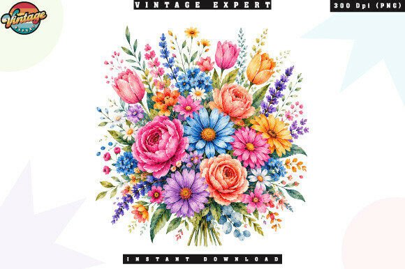 Download Spring Garden Flower Bouquet PNG - Png Collection