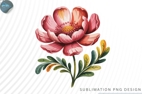 Download Floral Vintage Illustration PNG Design - Png Collection