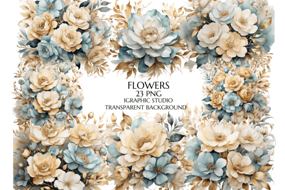 Download Teal Flowers PNG, Cyan Flowers - Png Collection