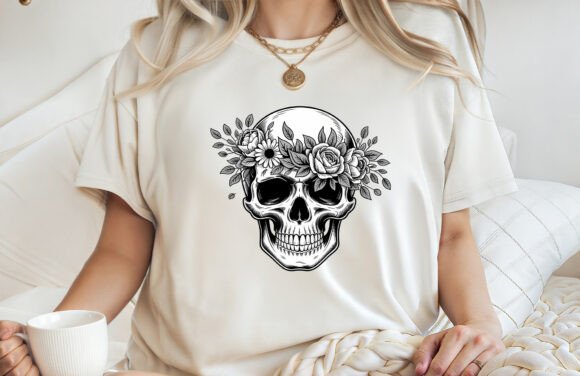 Download Floral Skull Art Gothic Botanical PNG - Png Collection