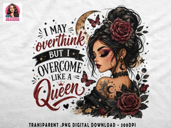 Download I May Overthink PNG | Dark Queen Glam - Png Collection
