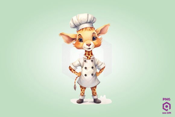 Download Chef Giraffe Clipart PNG - Png Collection