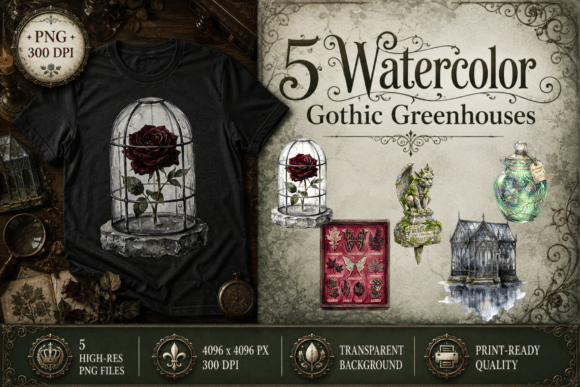Download Gothic Greenhouse Clipart Dark Flora PNG - Png Collection