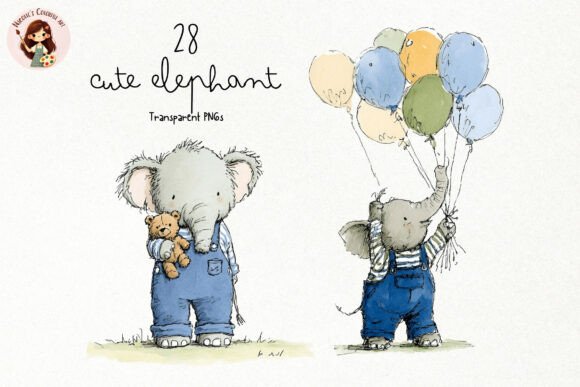 Download Cute Elephant PNG Clipart - Png Collection
