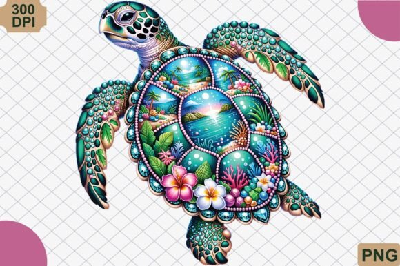 Download Rhinestone Sea Turtle Summer Beach PNG - Png Collection