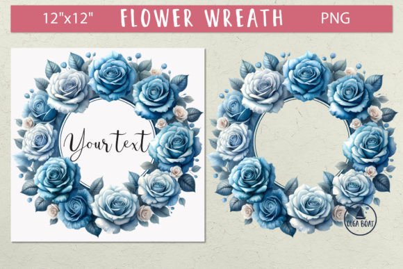 Download Blue Roses Png | Roses Wreath Clipart - Png Collection