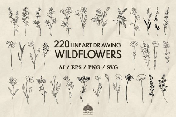 Download 220 Wildflowers SVG PNG EPS - Png Collection