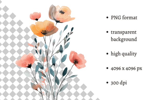 Download Watercolor Spring Flowers PNG Clipart - Png Collection