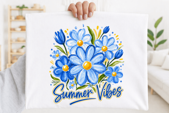 Download Summer Vibes Blue Daisy PNG - Png Collection
