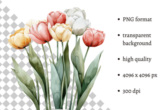 Download Watercolor Spring Flowers PNG Clipart - Png Collection